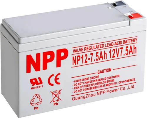 Miniatura 13 de NPP 7 Ah 12 V, batería AGM recargable, terminal 6FM7 F1 12 voltios, baterías UPS pequeñas de reemplazo para UB1270, sistemas de alarma, luces