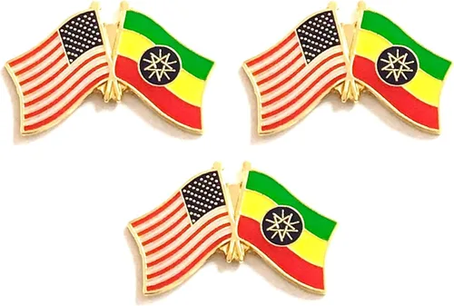 Miniatura 80 de 3 Pines de solapa con banderas de Estados Unidos y países internacionales, paquete de 3 pines dobles con diseño de banderas de Estados Unidos