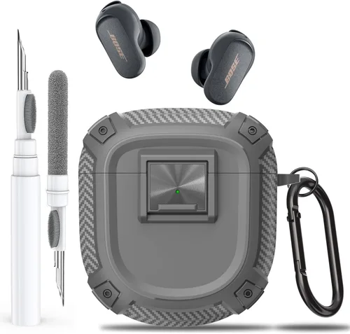 Miniatura 8 de Olytop para Nuevos Auriculares Bose QuietComfort II (2022) / Ultra (2023) Funda con Clip de Cierre y Kit Limpiador con Lápiz, Protección Resistente