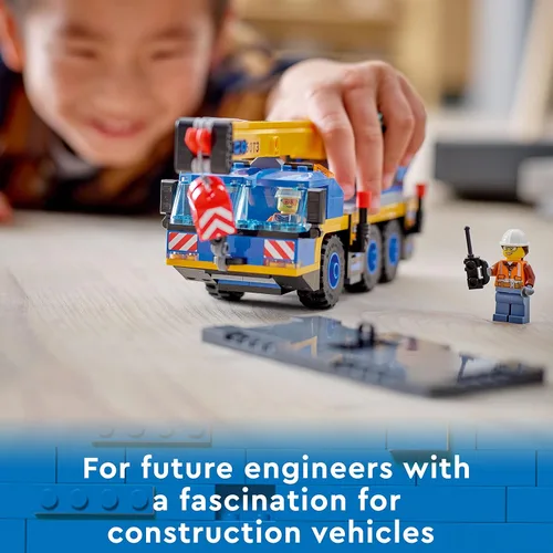 Miniatura 5 de Lego 60324 City Off-Road grúa, grúa y camión de juguete con ganchos, vehículo de juguete para construir para niños y niñas a partir de 7 años