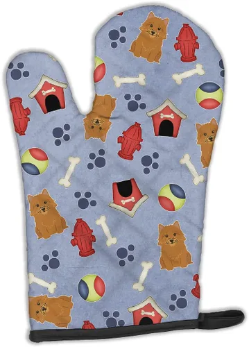 Miniatura 195 de Caroline's Treasures BB2732OVMT Dog House Collection Border Collie - Guante de horno grueso resistente al calor para sartenes calientes y horno