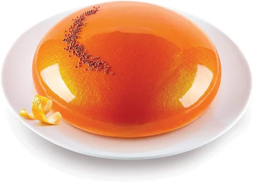 Miniatura 3 de Silikomart Molde de silicona Goccia (Drop), molde redondeado para pasteles con tecnología 3D que crea postres suaves en forma de gota, desmoldea