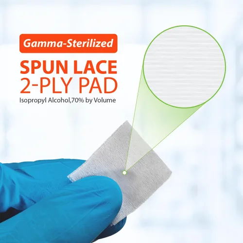 Miniatura 5 de EasyTouch - Almohadillas de preparación de alcohol esterilizadas con gamma, envueltas individualmente, 10 por paquete, 1200 paquetes