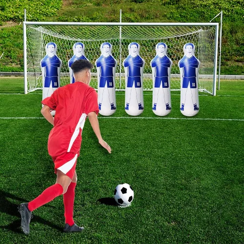Miniatura 2 de sailupxinyuan Inflatable Soccer Dummy Goalkeepr Air Mannequin Free Kick Wall Goalkeeper Defender Training