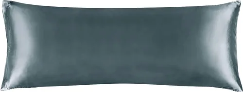 Miniatura 77 de Bedelite Funda de almohada de satén para el cuerpo, súper suave y refrescante, para el cabello y la piel, transpirable, sedosa y larga, 20 x 54 Rosa