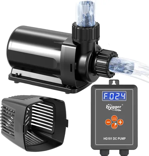 Miniatura 7 de hygger Bomba de agua ajustable para acuario de 24 V CC, bomba de retorno silencioso de 30 dB, control de flujo de 10 velocidades, protección