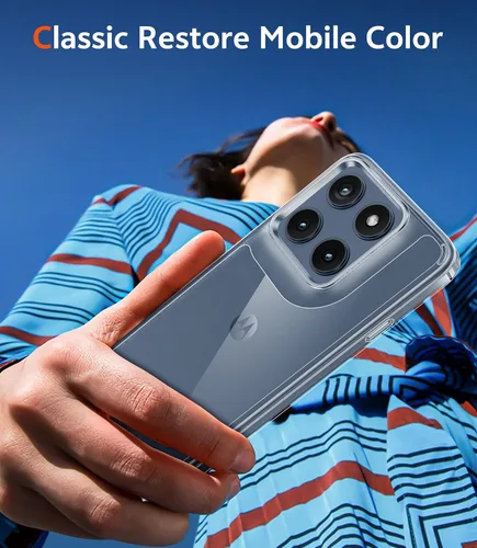 Miniatura 333 de FNTCASE Funda para iPhone 13 Pro-Max: Fundas magnéticas transparentes compatibles con Magsafe Slim anti amarillamiento protección contra caídas