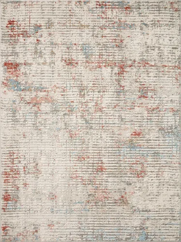 Loloi Estelle Collection EST-04 - Alfombra decorativa de 2 pies x 3 pies, color marfil/multicolor