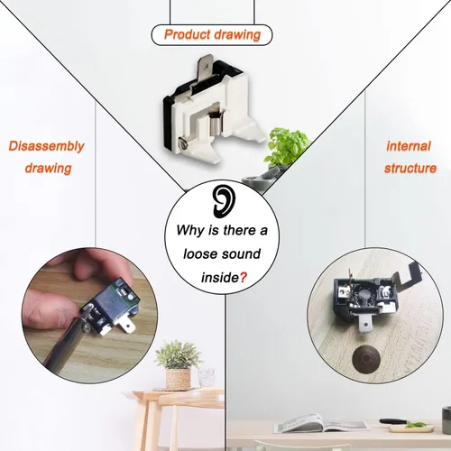 Miniatura 4 de Protector térmico de sobrecarga para refrigerador, 1/2 HP (375 W), protector de sobrecarga térmica del compresor, pieza de repuesto
