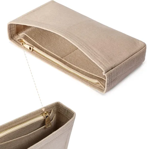 Miniatura 6 de HyFanStr Organizador pequeño con cremallera, organizador de bolsas de fieltro para mujer