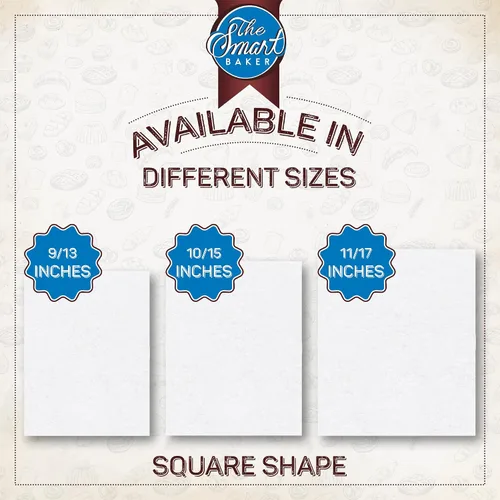 Miniatura 7 de The Smart Baker, hojas de papel de pergamino precortadas, S, Blanco