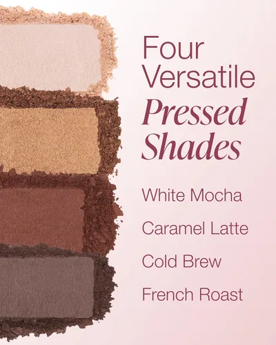 Miniatura 4 de Mineral Fusion Paleta de sombras de ojos Maquillaje vegano con acabados mate, satinado y brillante Fórmula natural y ligera (Coffee Break)