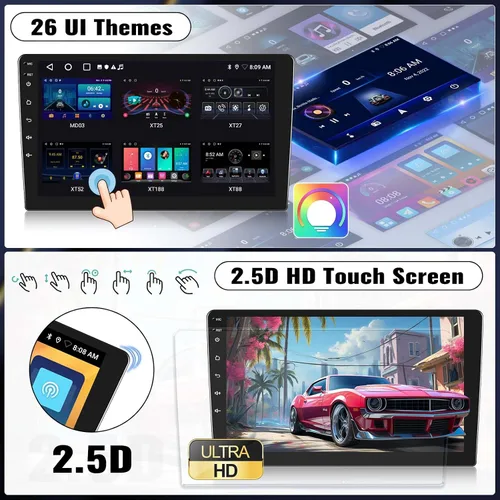 Miniatura 7 de Android 15 [4 núcleos 64G] Radio estéreo para coche Mazda 5 2005-2010 con CarPlay Android Auto, unidad principal de pantalla táctil HD de 9