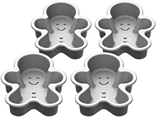 Miniatura 5 de Cuisinart Juego de 4 sartenes estriadas para tartaletas, mini, gris acero Aleación de acero