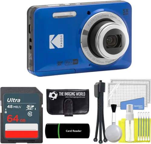 Miniatura 11 de Cámara Kodak PIXPRO FZ55 negra de 16 MP, cámara digital con zoom óptico 5X, gran angular de 28 mm, video Full HD 1080P, pantalla LCD de 2,7", +