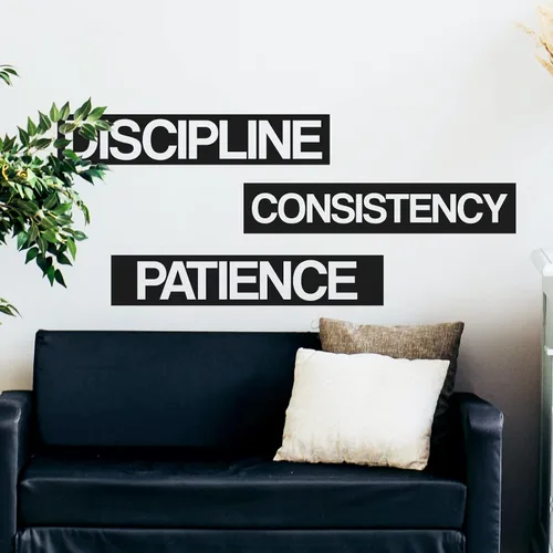 Miniatura 14 de Calcomanía motivacional e inspiradora para pared de oficina, citas de vinilo para negocios, trabajo en equipo, palabras y decir decoración positiva