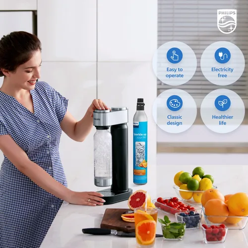 Miniatura 3 de Botes de CO2 para fabricante de refrescos, cilindro de CO2 de repuesto roscado Philips de 60 litros para máquina de agua carbonatada, compatible