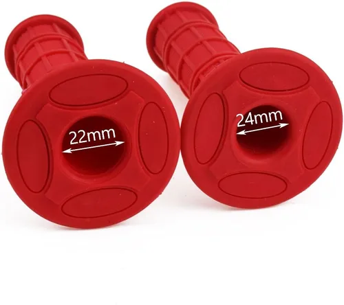 Miniatura 4 de HIAORS 22 mm (7/8 pulgadas) Universales Empuñaduras de Manillar de Goma para Motocicletas Compatibles con KLX SDG XR CRF 70cc 50cc PW 80 KLX110 SDG