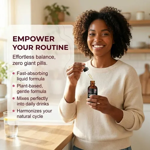 Miniatura 3 de Gotas líquidas de mio-inositol y D-Chiro inositol para mujeres, proporción 40:1, equilibrio hormonal y apoyo al ciclo, Vitex + Vitamina D3, 4 onzas