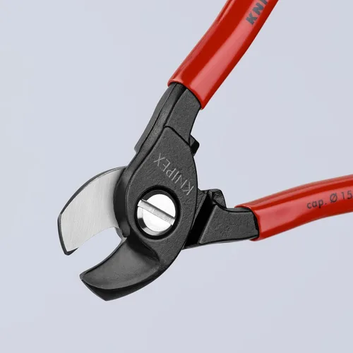Miniatura 3 de KNIPEX Tijeras para Cable, 16,5 cm de L, 1/0 AWG, Rojo