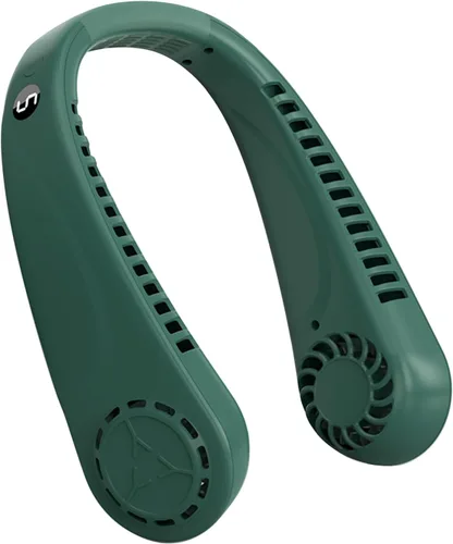 Miniatura 9 de BIRDDIE Ventiladores de cuello colgantes portátiles sin aspas con pantalla y 5 niveles de velocidad, recargable por USB, ventilador personal