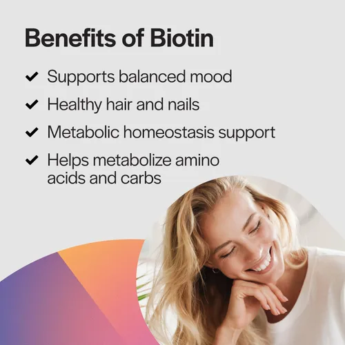 Miniatura 5 de PureFormulas Biotina 8000 mcg Cabello Piel Uñas Biotina Suplemento Biotina, Biotina Crecimiento del Cabello Vitaminas B7 Suplemento para Mujeres