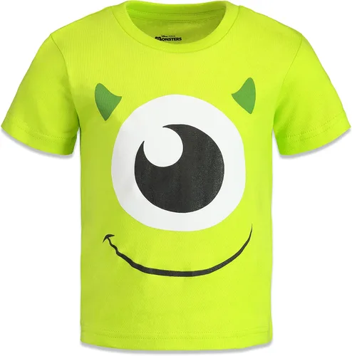 Miniatura 4 de Disney Pixar - Paquete de 4 camisetas para niños Toy Story Incredibles Cars Monsters Inc Blanco