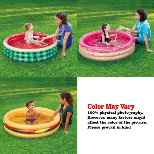 Miniatura 2 de Piscina para niños, hamburguesa de sandía, piscina inflable de helado, piscina de agua en verano, piscina de 45 pulgadas Piscina de helados