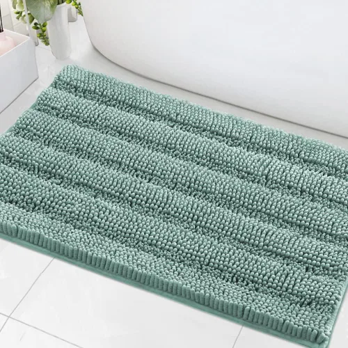Miniatura 124 de H.VERSAILTEX - Alfombras de baño, juego de 2 piezas, alfombra de contorno para baño, juego de alfombras para inodoro, alfombra antideslizante