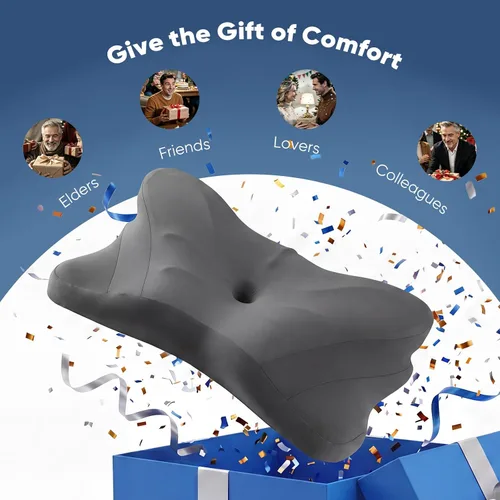 Miniatura 7 de Sweetcrispy Almohada cervical para cuello y hombro, almohadas ergonómicas de espuma viscoelástica, contorno lateral para adultos, soporte ortopédico