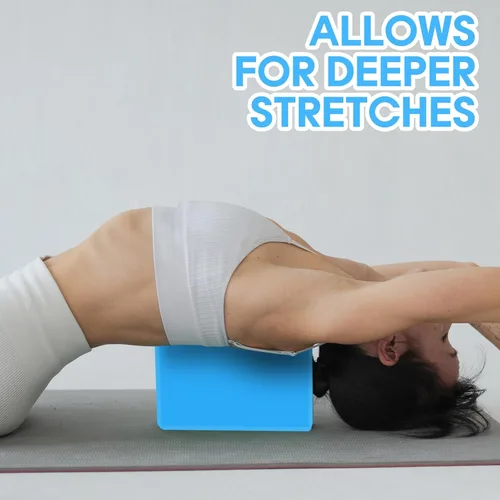 Miniatura 6 de Bloque de yoga - Espuma EVA de látex sin soporte - Superficie antideslizante suave con bisel para yoga, pilates, meditación - Accesorios de yoga