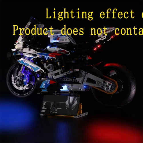 Miniatura 6 de GEAMENT Kit de luces LED compatible con Lego BMW M 1000 RR - Juego de iluminación para modelo de construcción Technic 42130