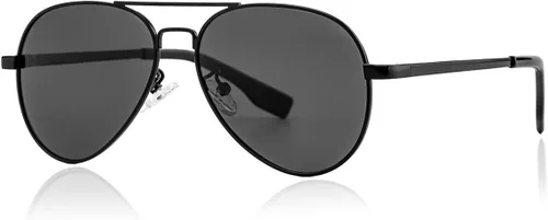 Miniatura 143 de Gleyemor Lentes de sol polarizados estilo aviador para niños y niñas, jóvenes, adolescentes, dos tamaños de 1.969 in y 2.047 in