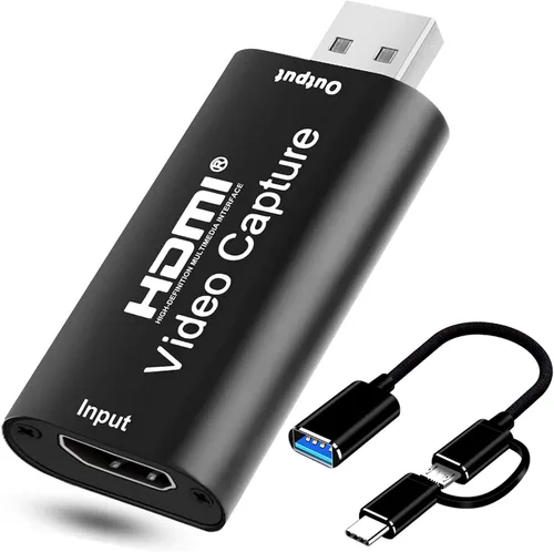 Miniatura 12 de Tarjeta de captura AHD con Loopout, 4 en 1 AHD/TVI/CVI/CVBS/AV/RCA a USB 3.0 Tarjeta de captura de video, tarjeta de captura CVBS de 1080P