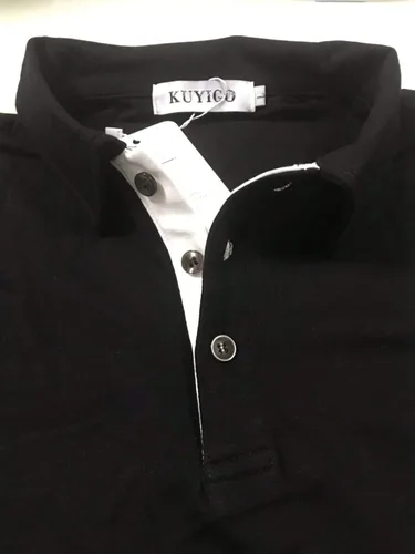 Miniatura 4 de KUYIGO Men's Short & Long Sleeve Polo Shirts Casual Slim Fit Basic Designed Cotton Shirts
