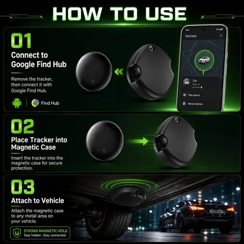 Miniatura 9 de Magnetic Hidden GPS Tracker for Vehicles,Magnetic Waterproof Car Tracker, No Monthly fees, Mini Portable GPS Tracker for Bike,Trucks, Fleet