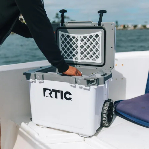 Miniatura 6 de RTIC - Enfriador con ruedas ultraligero de 22 cuartos de galón con asa, caja de hielo portátil aislada para playa, bebidas, camping, picnic, pesca