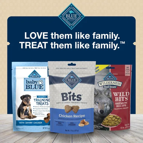 Miniatura 10 de Blue Buffalo Bits Golosinas suaves para entrenamiento para perros, hechas con ingredientes naturales y mejoradas con DHA, receta de pollo, bolsa