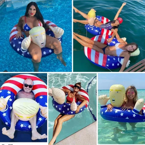 Miniatura 3 de Flotador de piscina inflable con forma de anillo XL