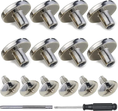 YORANYO 30 juegos de tornillos Chicago remaches de cuero, remaches de metal para ropa, tornillos de fijación de Chicago con picos y tachuelas para