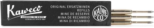 Kaweco G2 - Recambios de bolígrafo de 0.055 in, color negro, paquete de 3 unidades, 3 piezas de repuesto para Kaweco Dia2, original, especial,