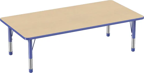 Miniatura 87 de FDP - Mesa rectangular para actividades escolares y aulas (24 x 36 pulgadas), patas gruesas para niños pequeños, altura ajustable de 15 a 24