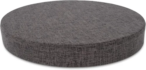 Miniatura 10 de Tromlycs Almohadilla de Cojín de Asiento Redondo para Silla de 14 Pulgadas para Sillas de Taburete Circular Cojín de Espuma Decorativo Beige