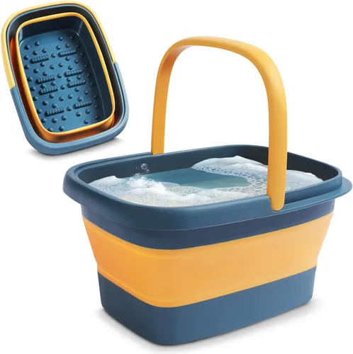 Miniatura 8 de Cuenca de baño para remojar pies – Tamaño grande para remojar pies Pedicura y masajeador bañera para tratamiento de spa en el hogar Callo