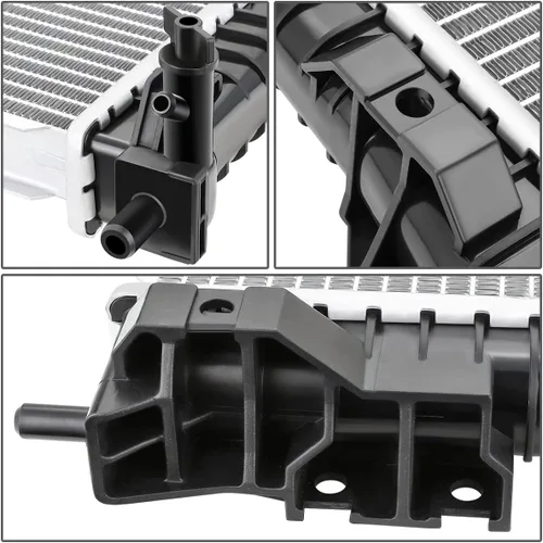 Miniatura 4 de DNA Motoring OEM-RA-13522 Radiador de núcleo de aluminio de 1 fila estilo OE compatible con Flex & MKT 2013-2019, 28-3/4 pulgadas de ancho x 19