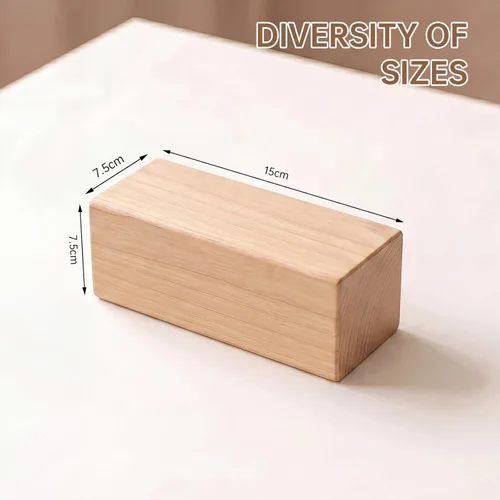 Miniatura 2 de Bloques de tallado de tilo – Paquete de 2 bloques de madera de bajo de 6 x 3 x 3 pulgadas, kit de tallado de madera para principiantes, espacios