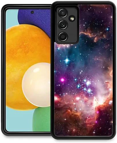 ZHEGAILIAN Funda compatible con Samsung Galaxy A13 5G, coloridas fundas Galaxy Nebula Galaxy A13 para niñas, funda protectora antideslizante de TPU