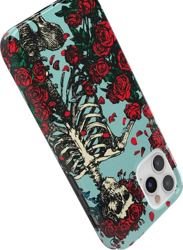 Miniatura 5 de Casely Funda para iPhone 11 Pro Forever Grateful Grateful Dead Skeleton Floral Diseño clásico ultra delgado