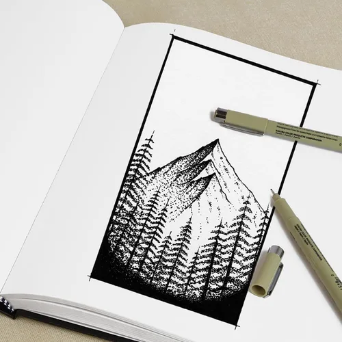 Miniatura 4 de Pro-Art PA020504 - Cuaderno de bocetos rígido, 11 x 14 pulgadas, color negro (110 páginas)
