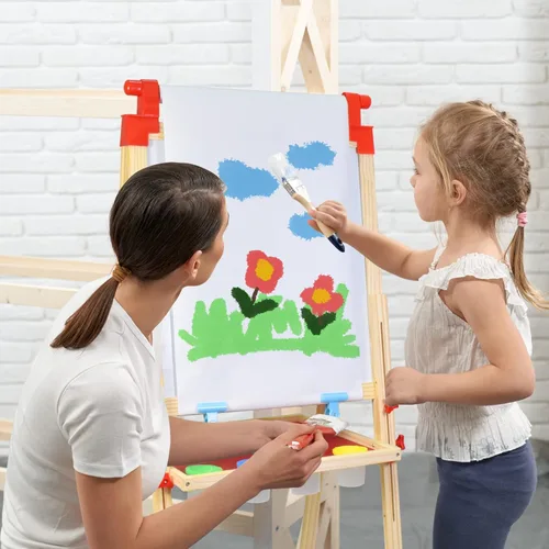 Miniatura 7 de Joyooss Rollo de papel de caballete, rollo de papel artístico de dibujo para niños de 15 x 984 pulgadas (82 pies), paquete de 3 rollos de papel